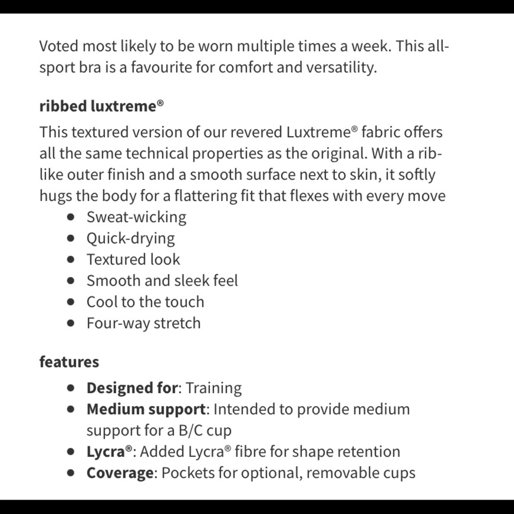 LLL Energy Bra LL Rib (cassis) - Picture 4 of 11